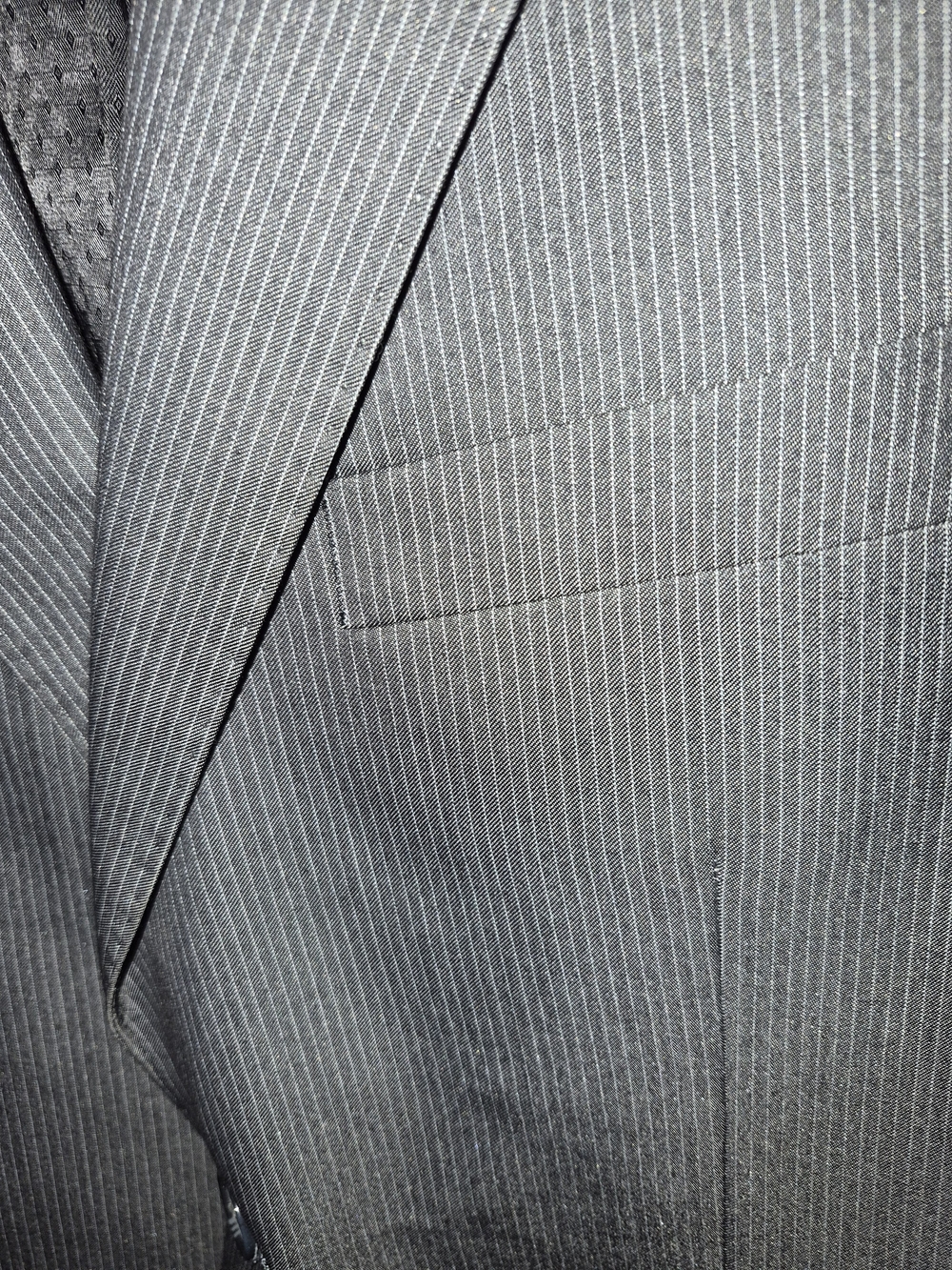 Roundtree & Yorke Gray Pinstripe Suit Jacket